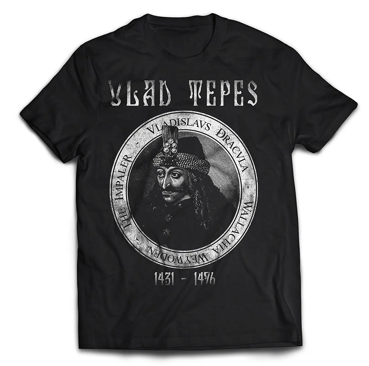 Vampire graphic t-shirt worn casual outfit