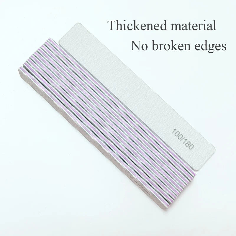 Nail file buffer set worn in use