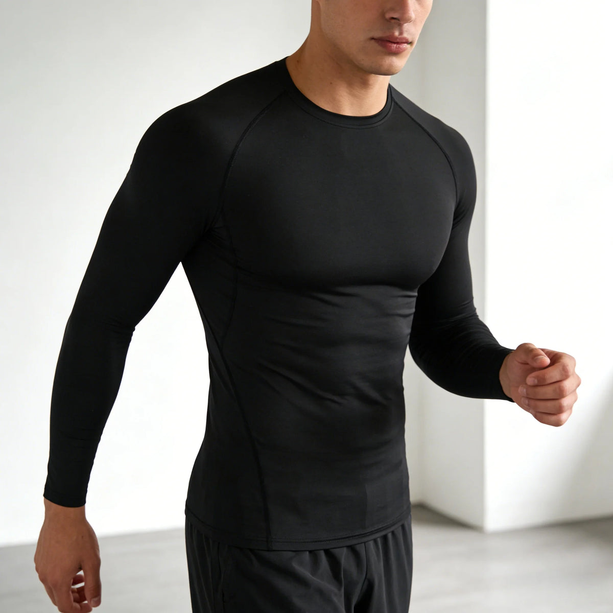 Compression training tee front view