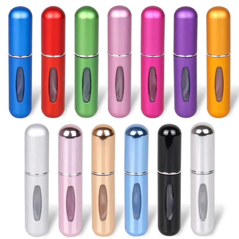 Refillable perfume sample bottle size comparison