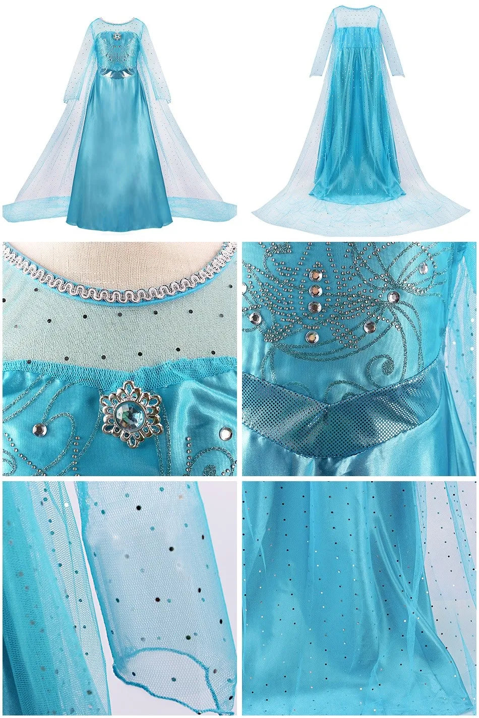 Kids princess cosplay dress worn by child model