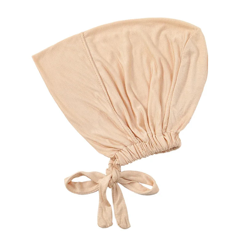 Modal hijab undercap side yellow
