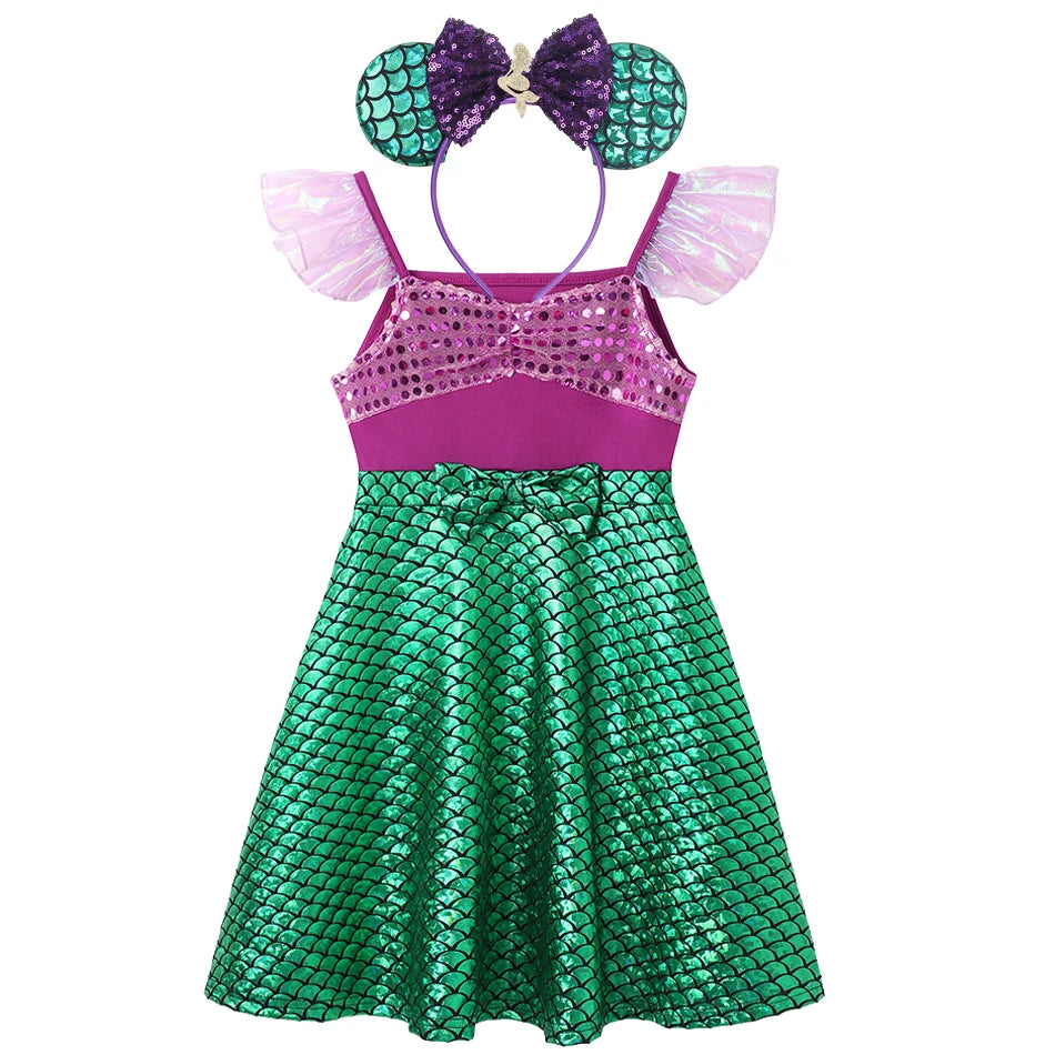Girls princess cosplay dress embellishment detail
