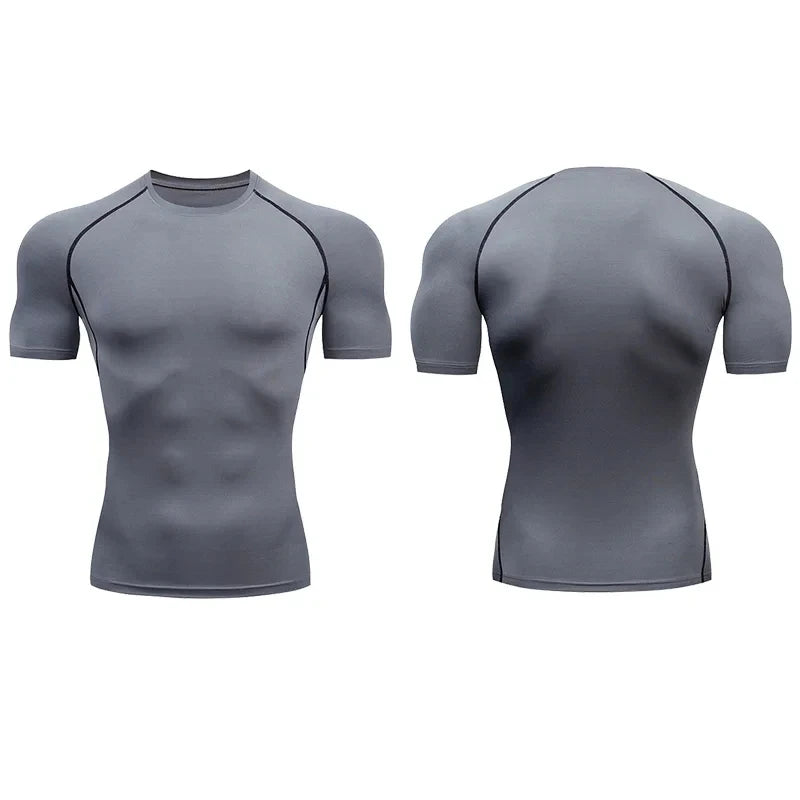 Compression training tee front view