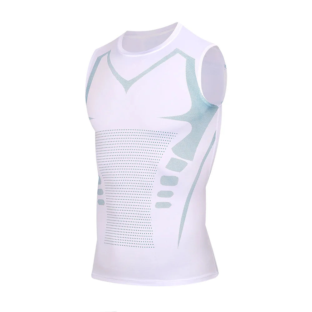 Compression training tee front view