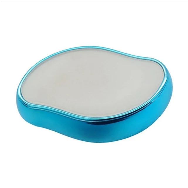 Crystal Hair Eraser Physical Epilator shown in use for hair removal on underarm area.