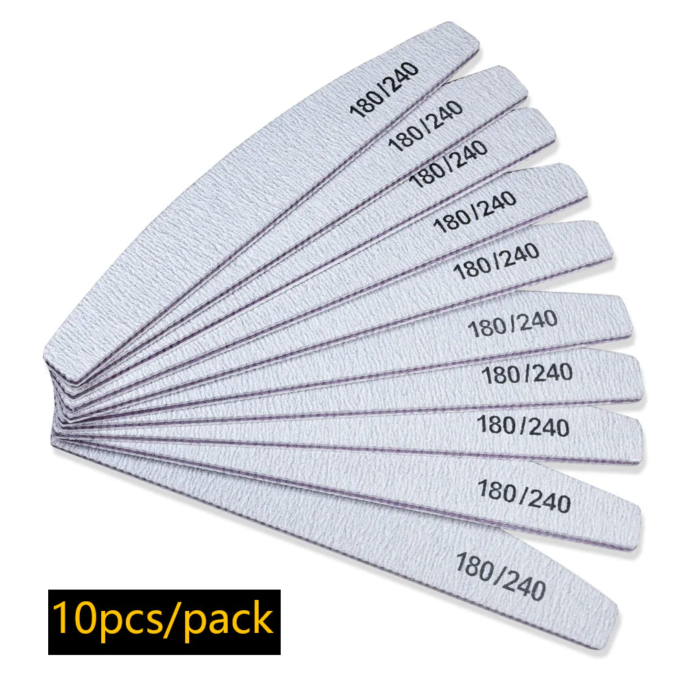 Nail file buffer set worn in use