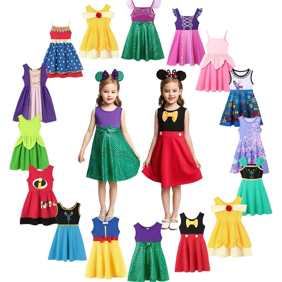Girls princess cosplay dress embellishment detail