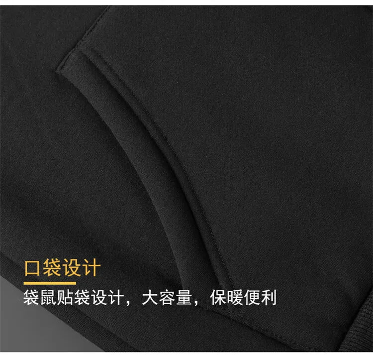 Hooded lambswool coat front view dark grey