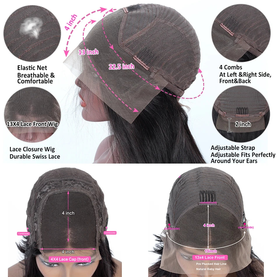 Kinky curly lace front wig worn on model