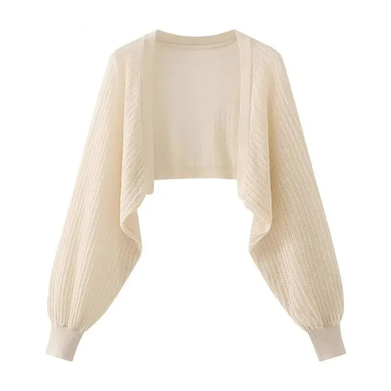 Ice silk sun proof cardigan apricot yellow