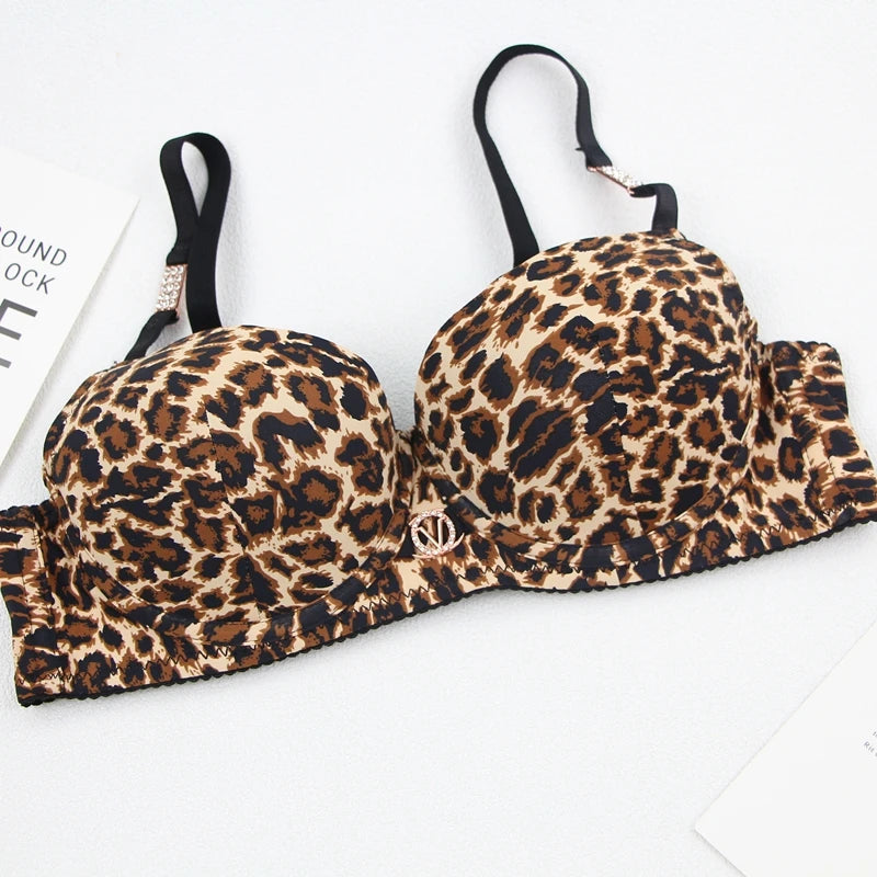 Women's rhinestone lace lingerie set worn model