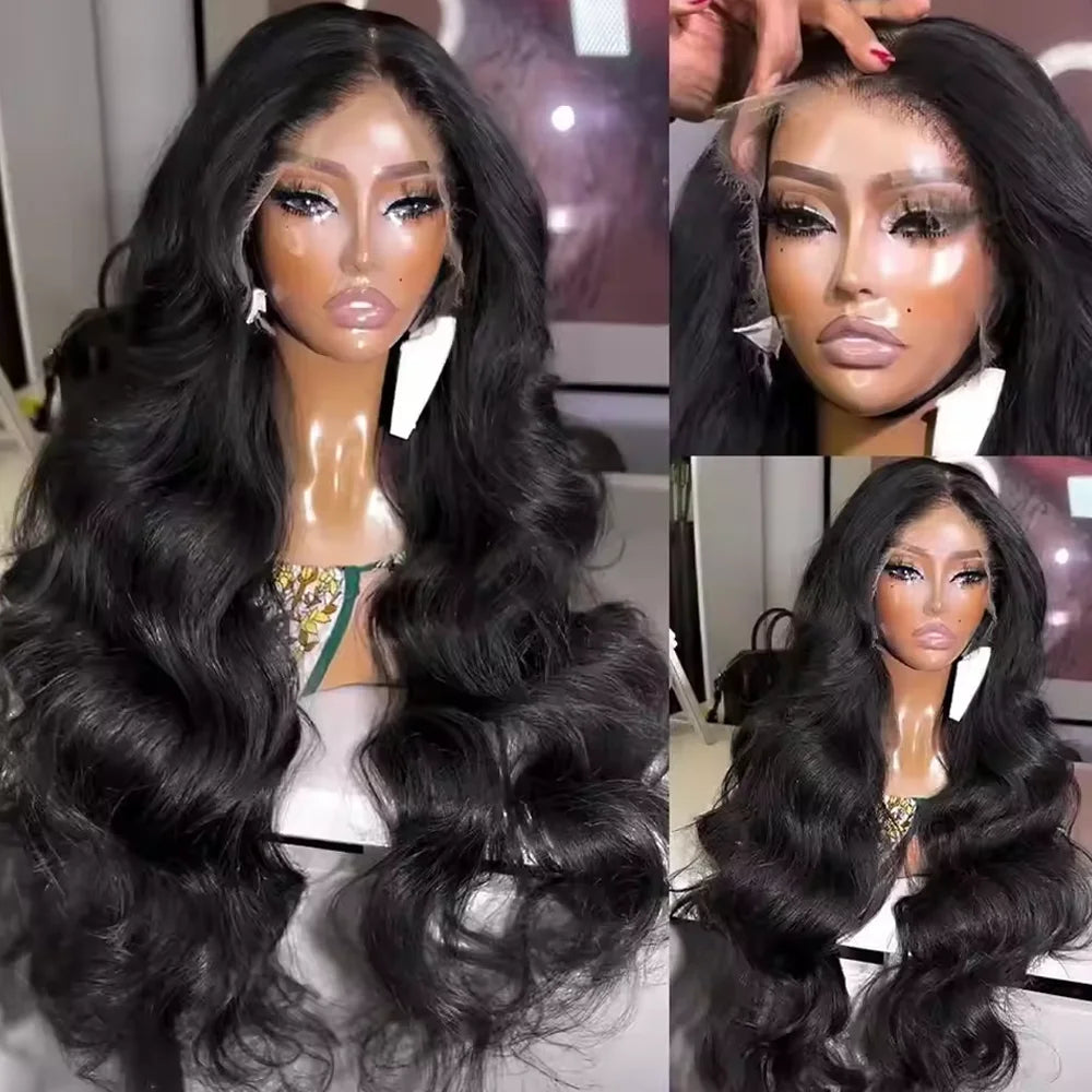 Raw Peruvian body wave HD lace wig with natural-looking body wave texture