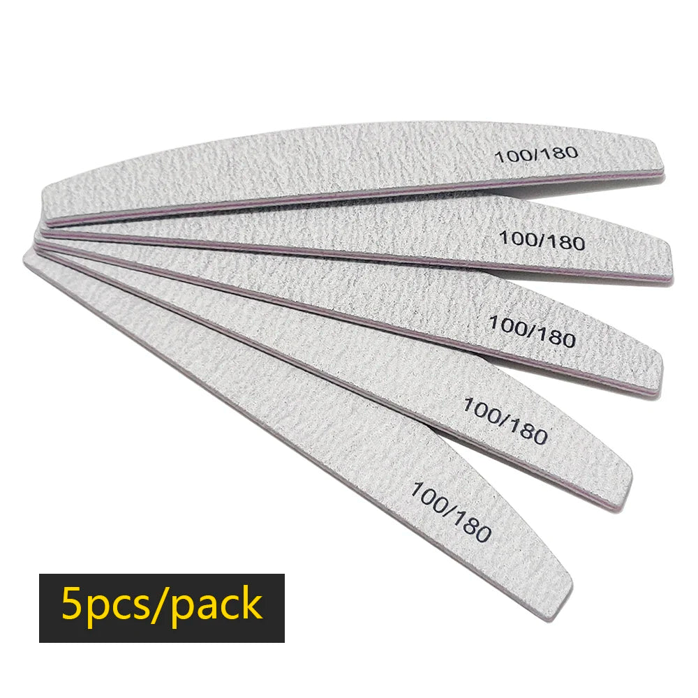 Nail file buffer set worn in use