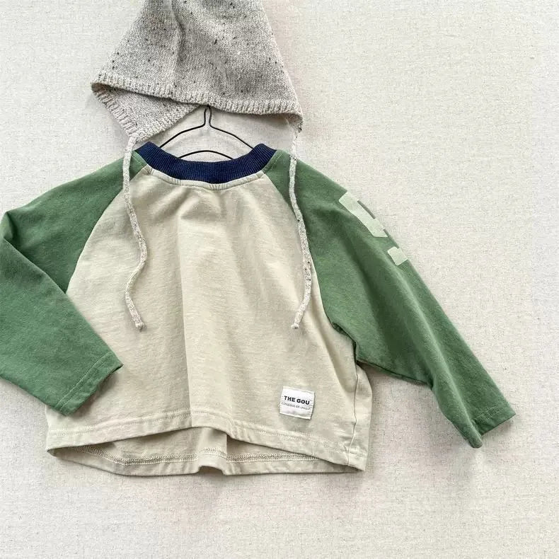Boys Letter Print Pullover – Casual Graphic Sweatshirt