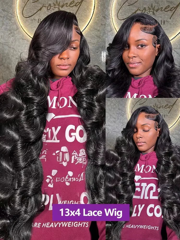 Natural wet and wavy body wave texture on HD lace frontal wig | Sānvivá