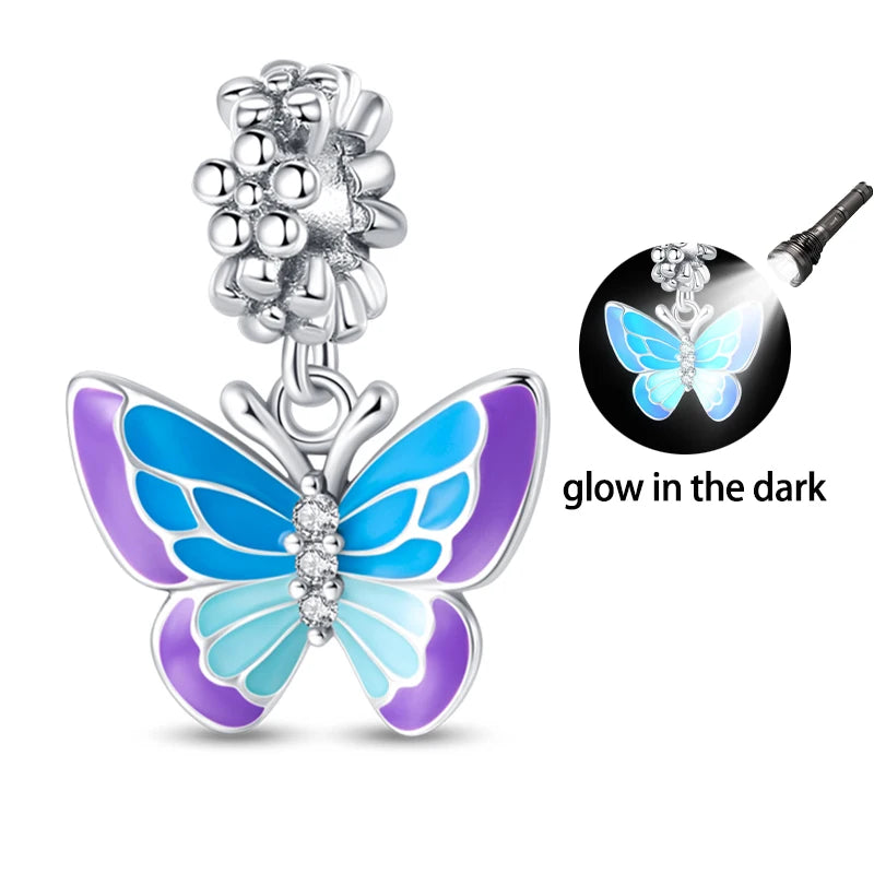 Butterfly Charm Beads – Zircon Bracelet-Compatible Charms