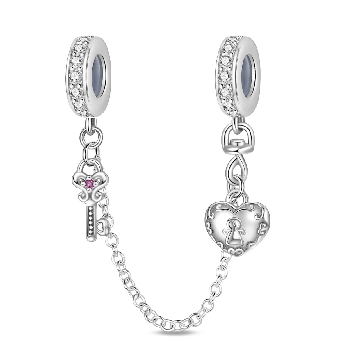 Star & moon charm beads attached to bracelet