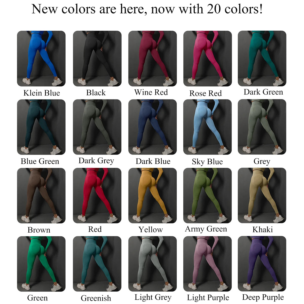 High waist seamless leggings greenish color option
