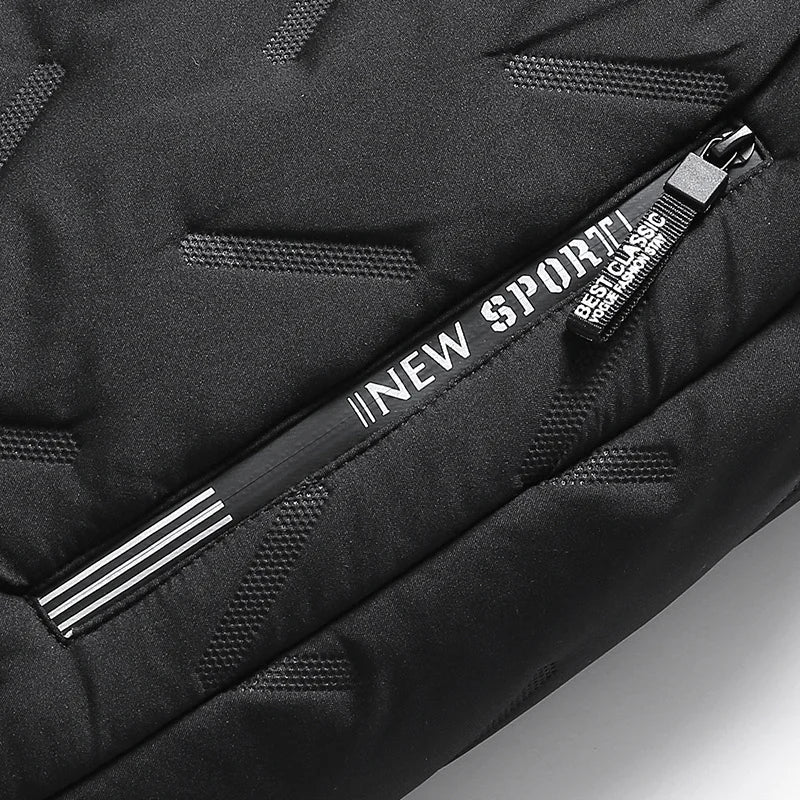 Thermal fleece sweatpants front view black