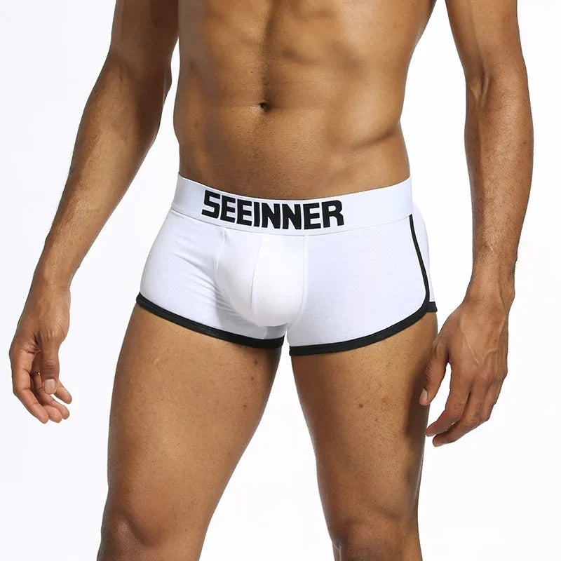 Men's padded boxer shorts with removable butt-enhancing pads | Sānvivá
