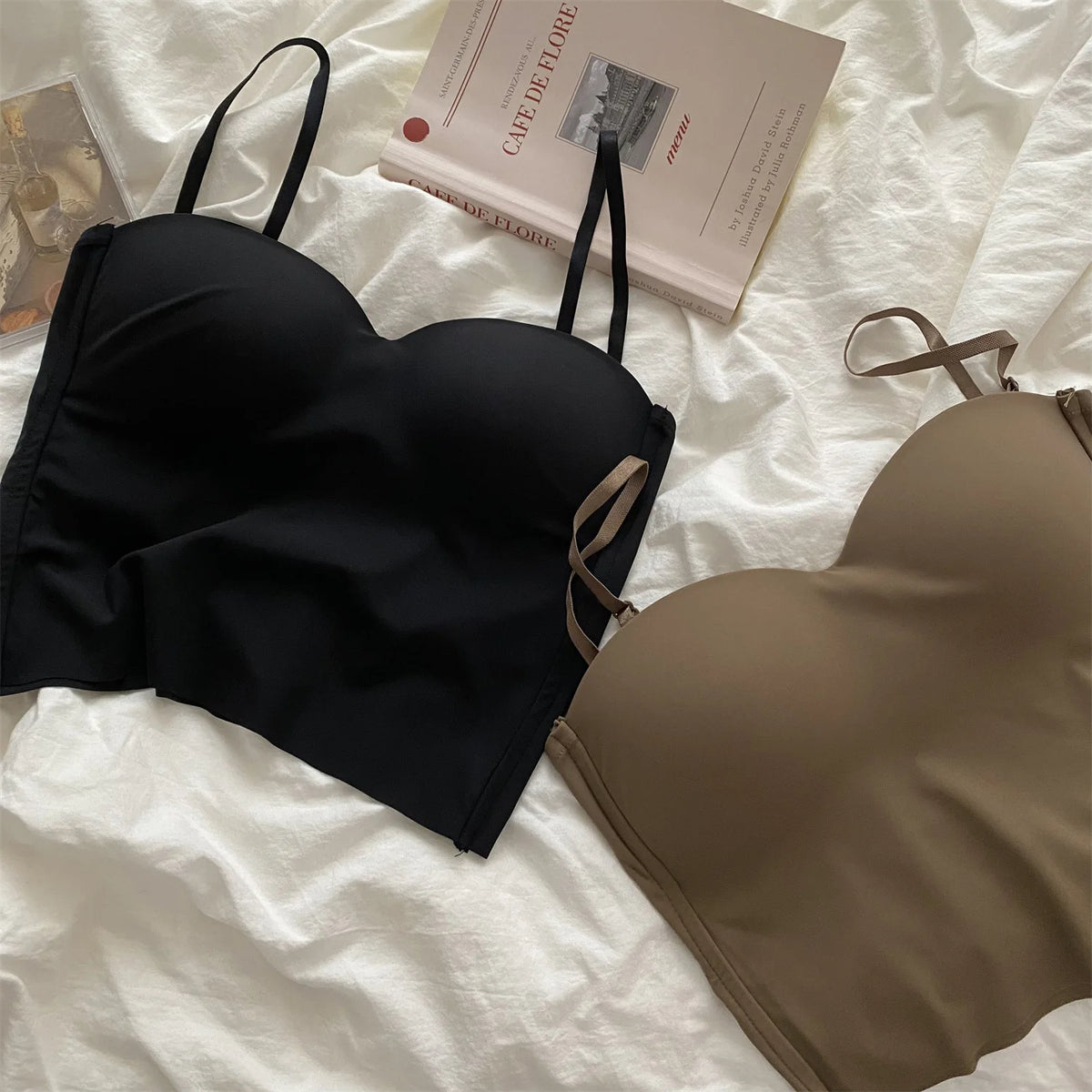 Seamless Yoga Bra Tank | Fixed Chest Pad 