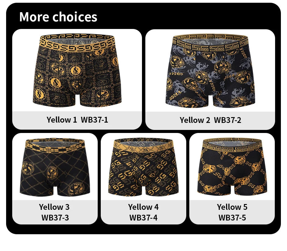 Printed boxers multi-pack front view
