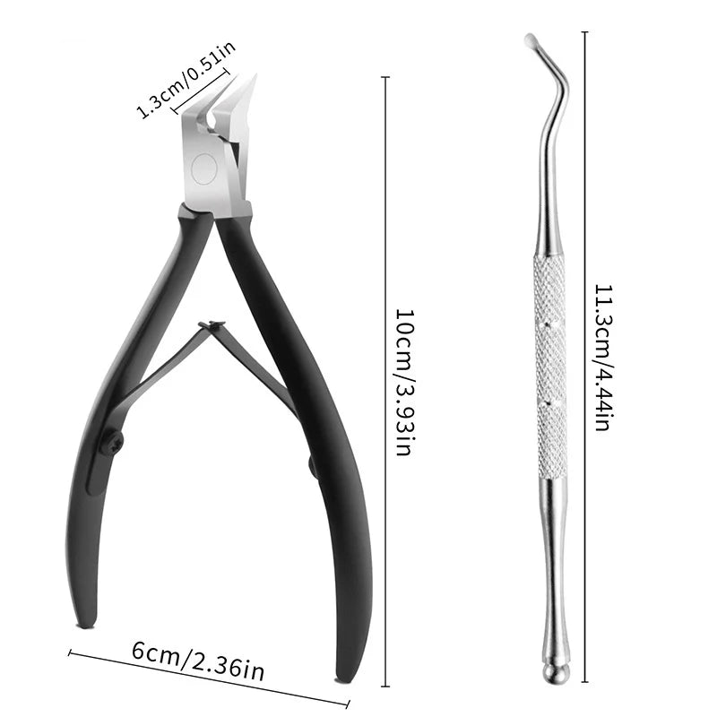 Toenail Clipper for Thick Nails with sharp stainless-steel design for easy grooming of ingrown nails.