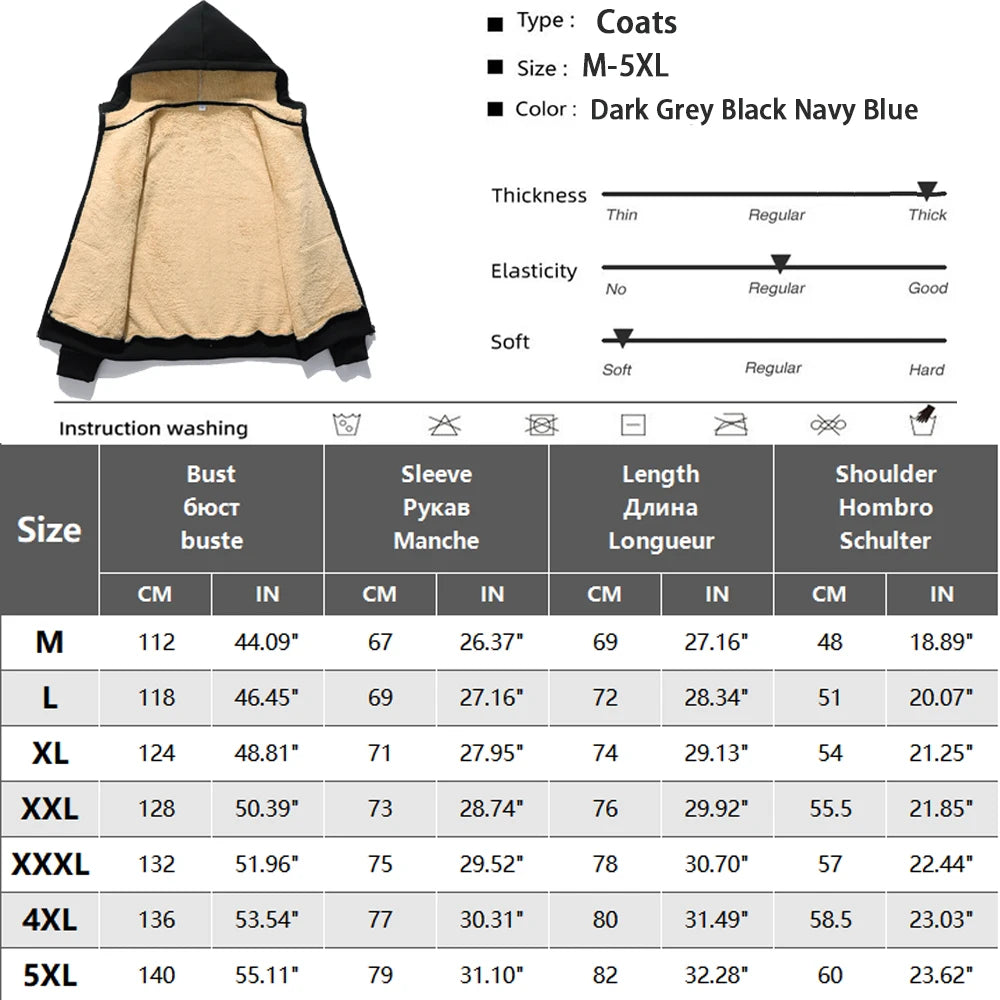 Hooded lambswool coat front view dark grey
