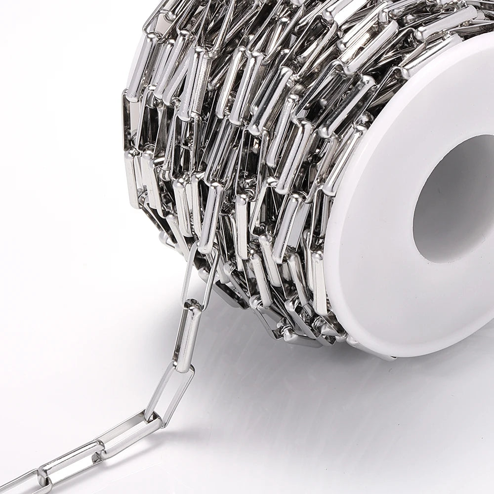 Stainless steel chain by the meter curb link style