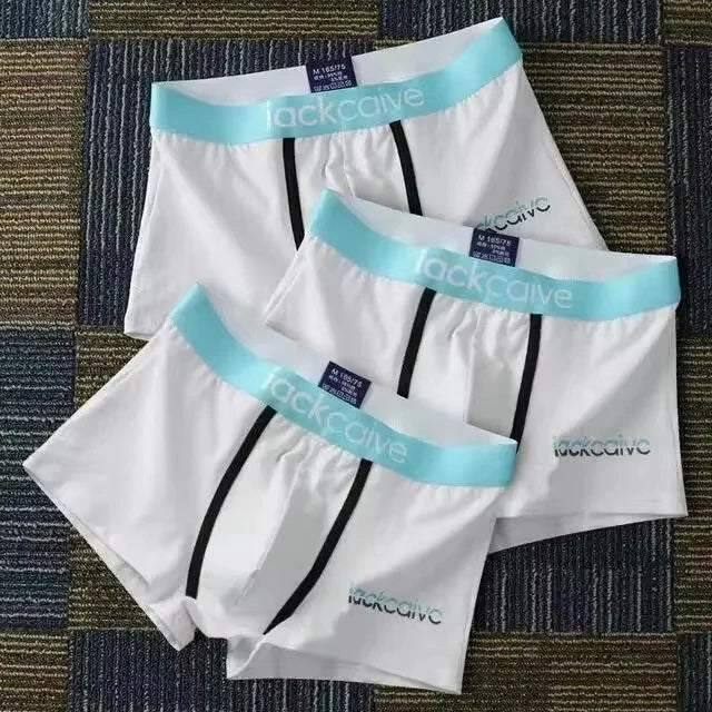Men's printed cotton boxers size range display