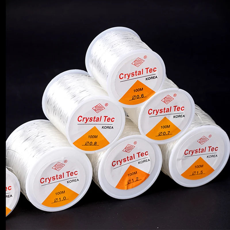 Elastic beading thread used in bracelet