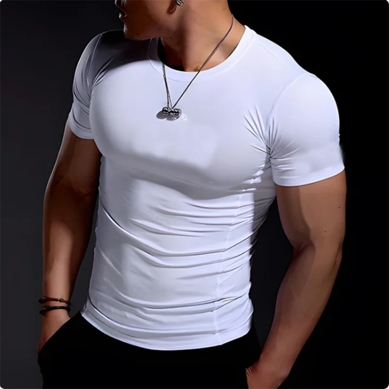 Compression training tee front view