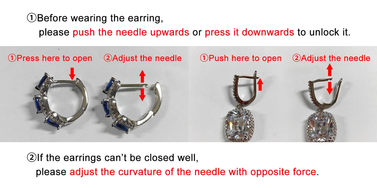 CZ paved hoop earrings worn on ear