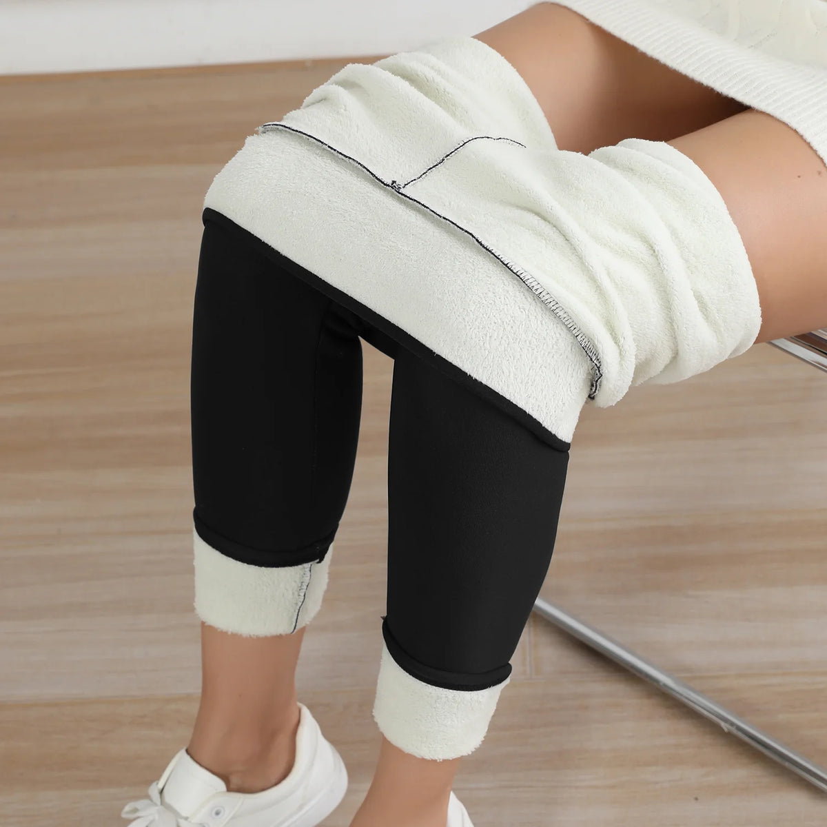 Fleece Lined Winter Leggings – High Waist Thermal Tights