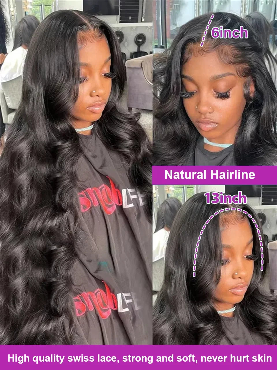 Sānvivá wet and wavy HD lace frontal wig natural-looking hairline