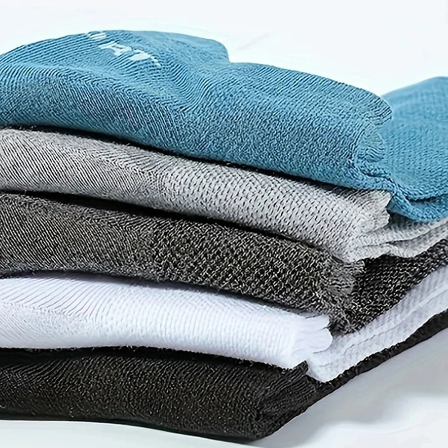 Men's casual boat socks worn in shoe