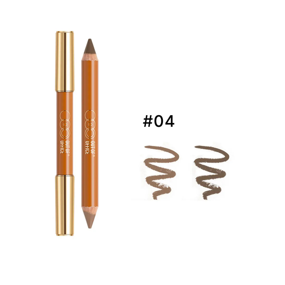 Contour & highlight duo pencil swatch on skin