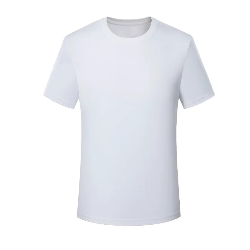 Heavyweight cotton tee front view white