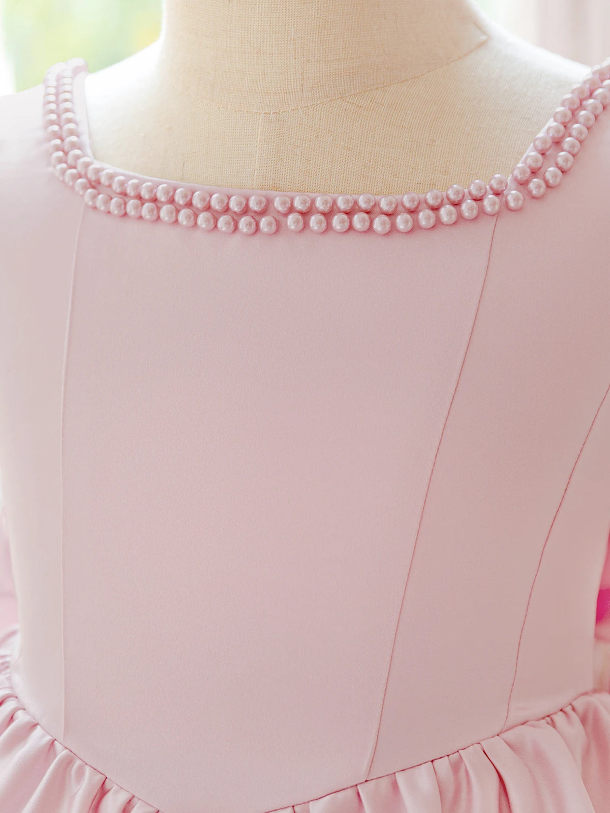 Girls bow tutu party dress worn by child