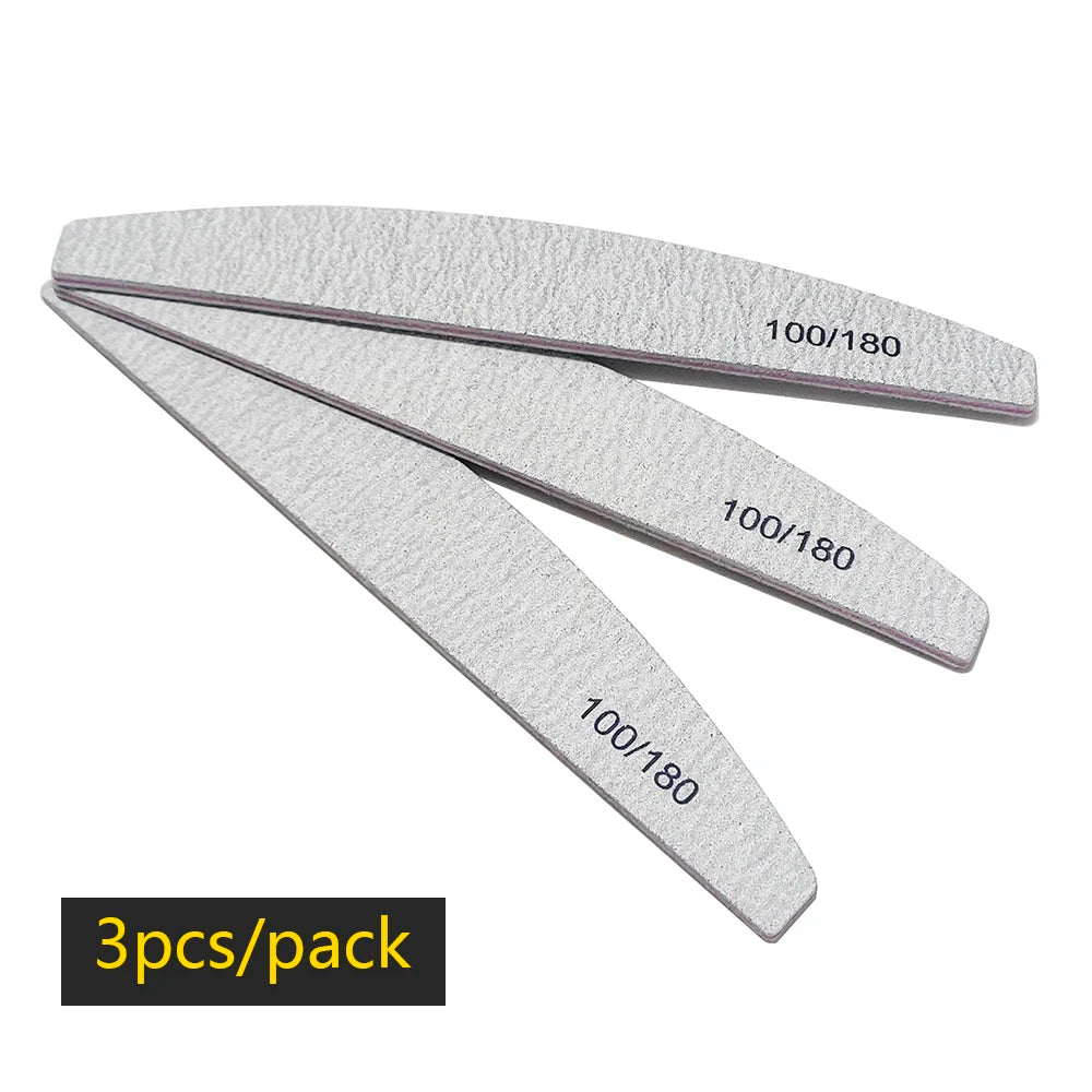 Nail file buffer set worn in use