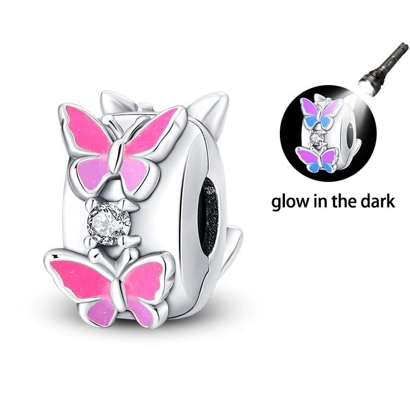 Butterfly Charm Beads – Zircon Bracelet-Compatible Charms