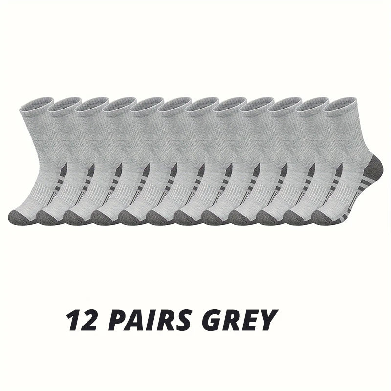 Men's athletic grip socks multi-pack worn during sports