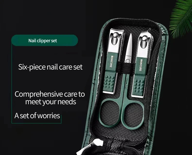 6-Piece Portable Manicure Nail Scissors Set