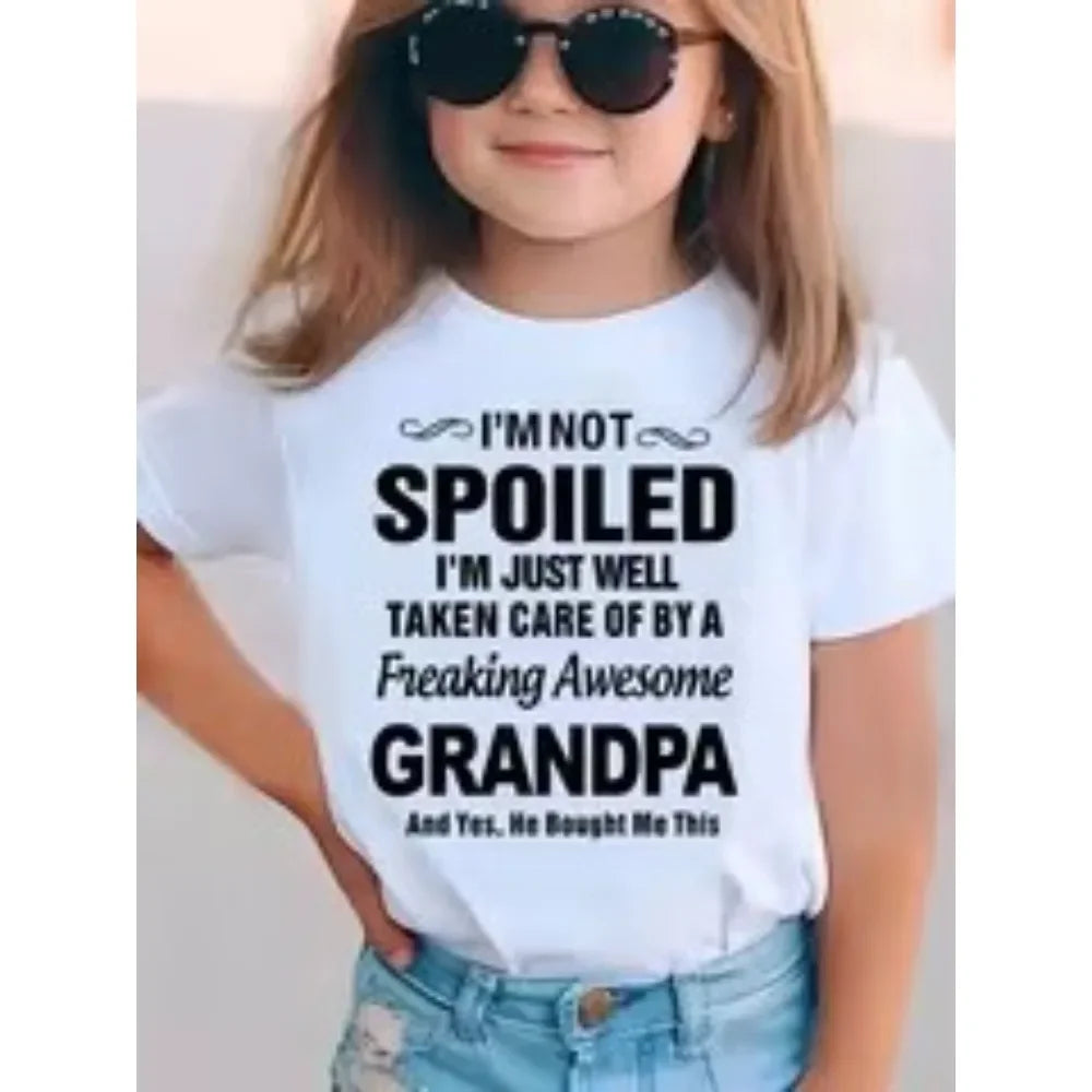 Kids graphic tee pink color option
