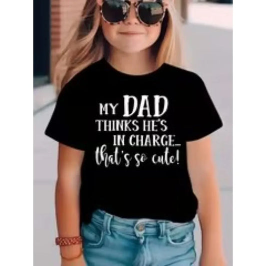 Kids graphic tee pink color option