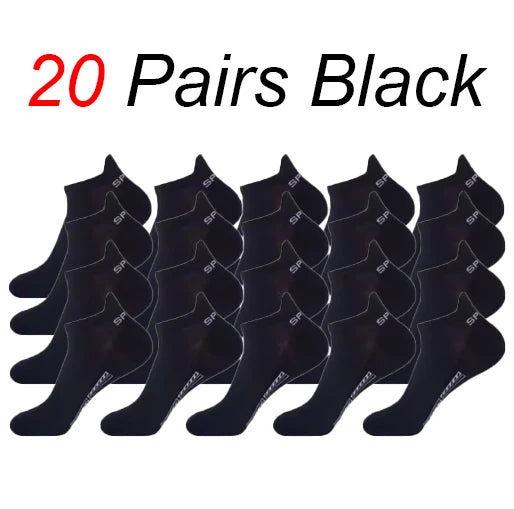 Men's casual boat socks worn in shoe