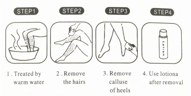 Crystal Hair Eraser Physical Epilator shown in use for hair removal on underarm area.