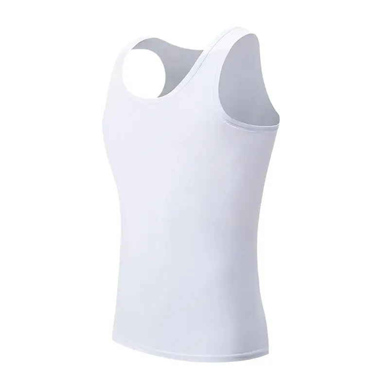 Cotton vest multi-pack white front view