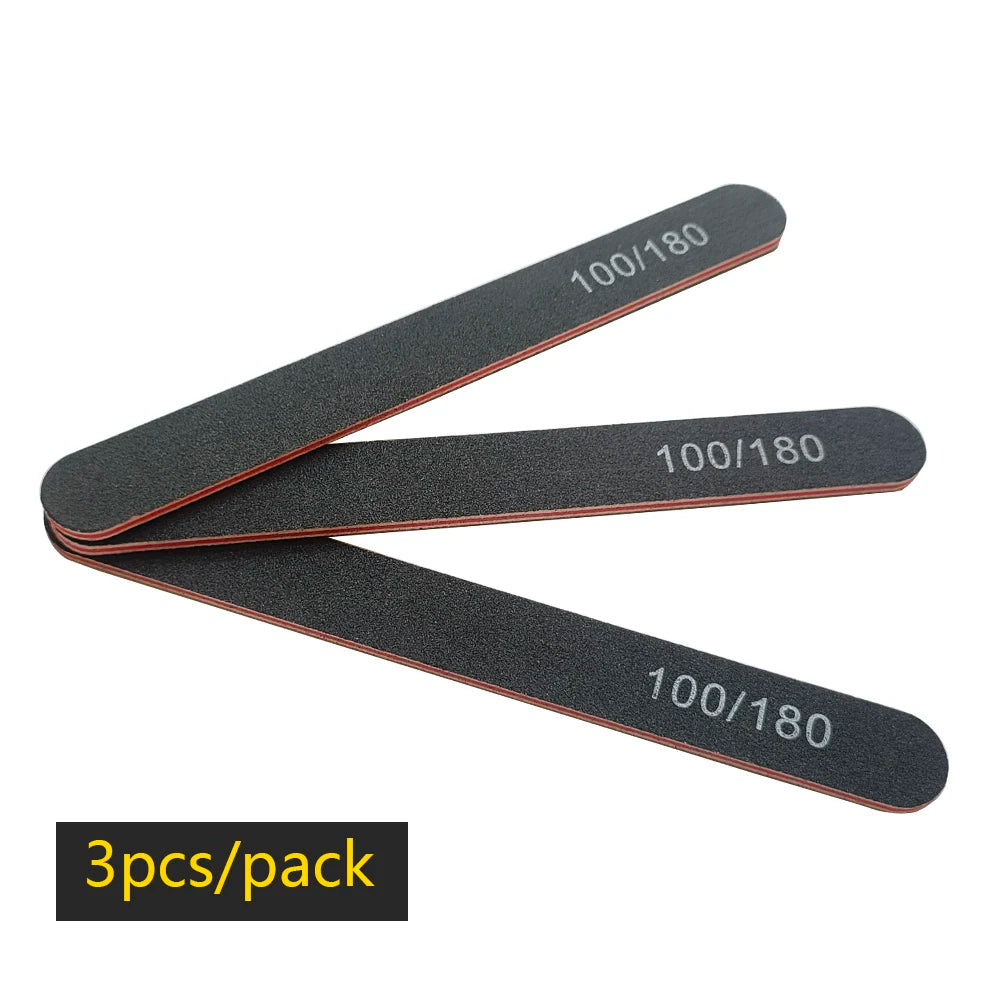 Nail file buffer set worn in use